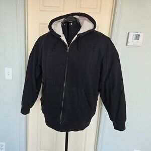 Black Weatherproof Vintage Sherpa Hoodie Jacket